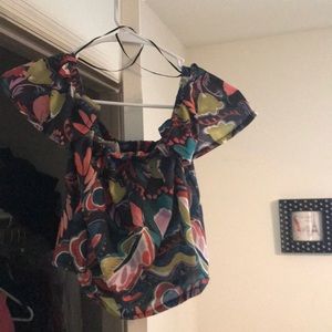 ZARA Crop Floral Shirt
